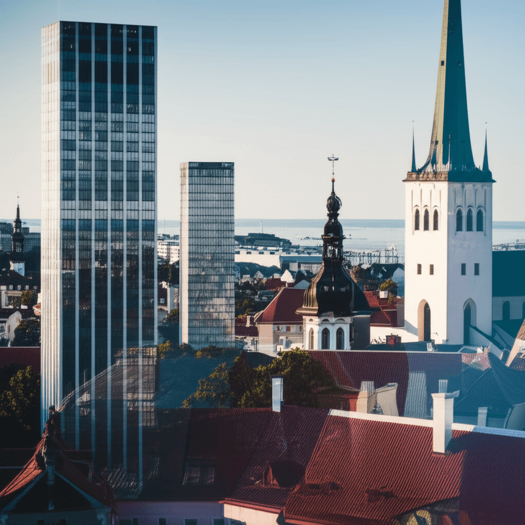 Estonya Startup Vizesi - Tallinn Şehir Görünümü