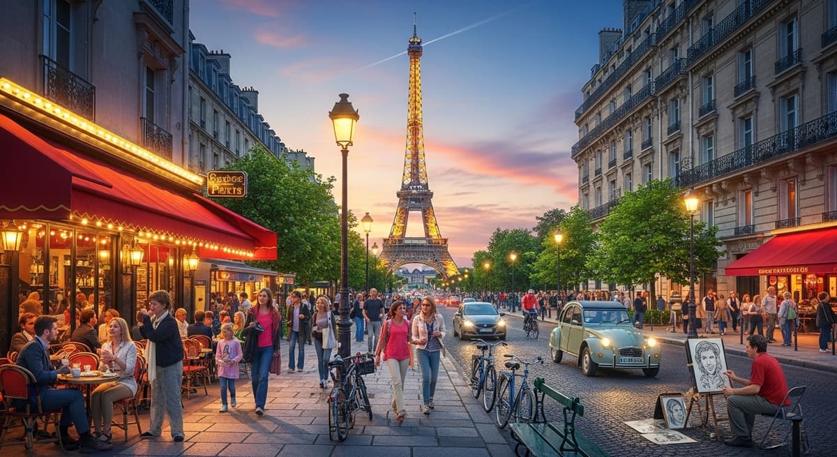 Fransa Turist Vizesi - Eyfel Kulesi Paris